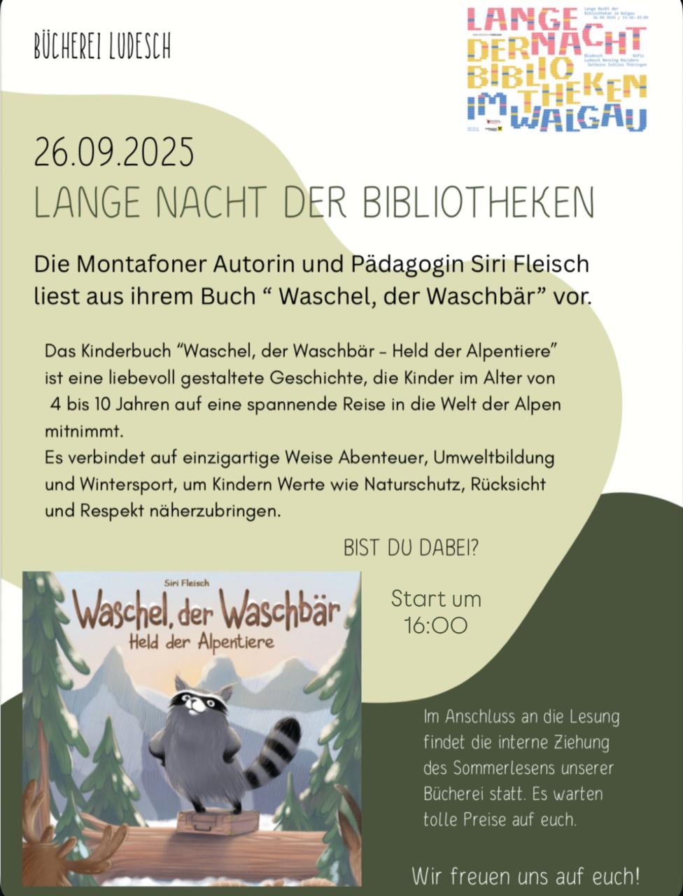 Lange Nacht der Bibliotheken im Walgau 1